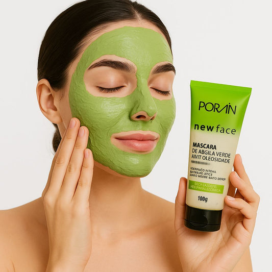 Máscara Facial de Argila Verde Anti-Oleosidade – Aurah