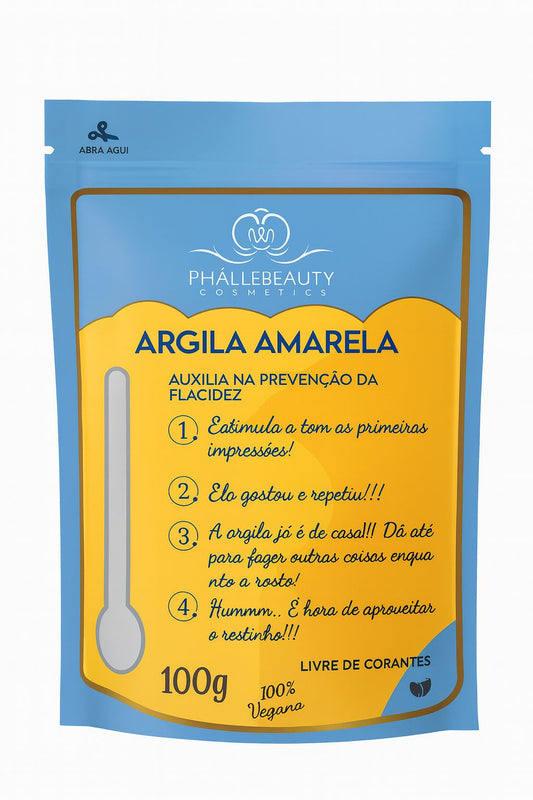 Máscara de Argila Amarela – Aurah (100g)