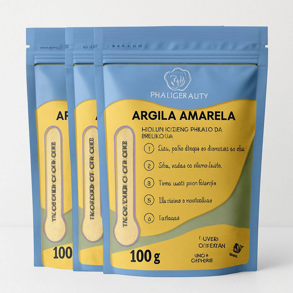 Máscara de Argila Amarela – Aurah (100g)